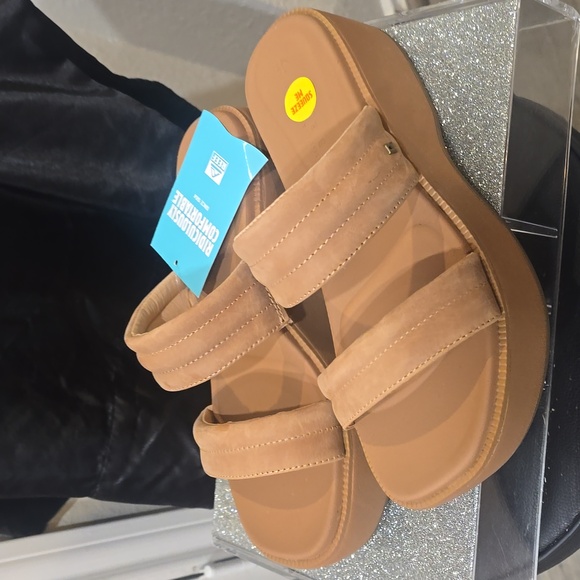 Reef Lofty Luxe Hi Platform Slide Sandals- Natural - Picture 6 of 9